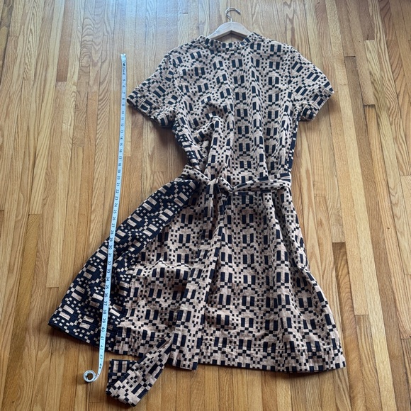 Ace & Jig Black and Tan Geometric Midi Dress - Picture 7 of 7